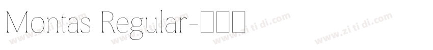 Montas Regular字体转换